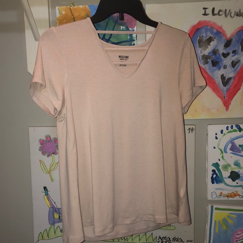 Nude strappy tee